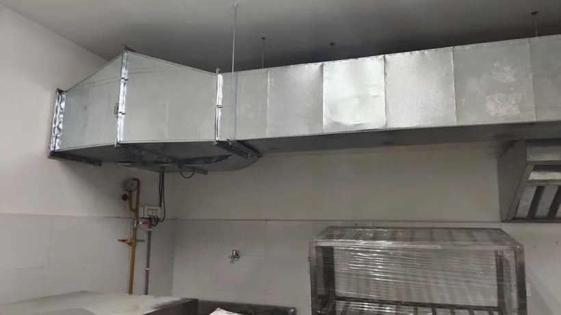 Kitchen Exhaust Hood – Installation View 5 - Modern Kitchen Equipments Balkampet