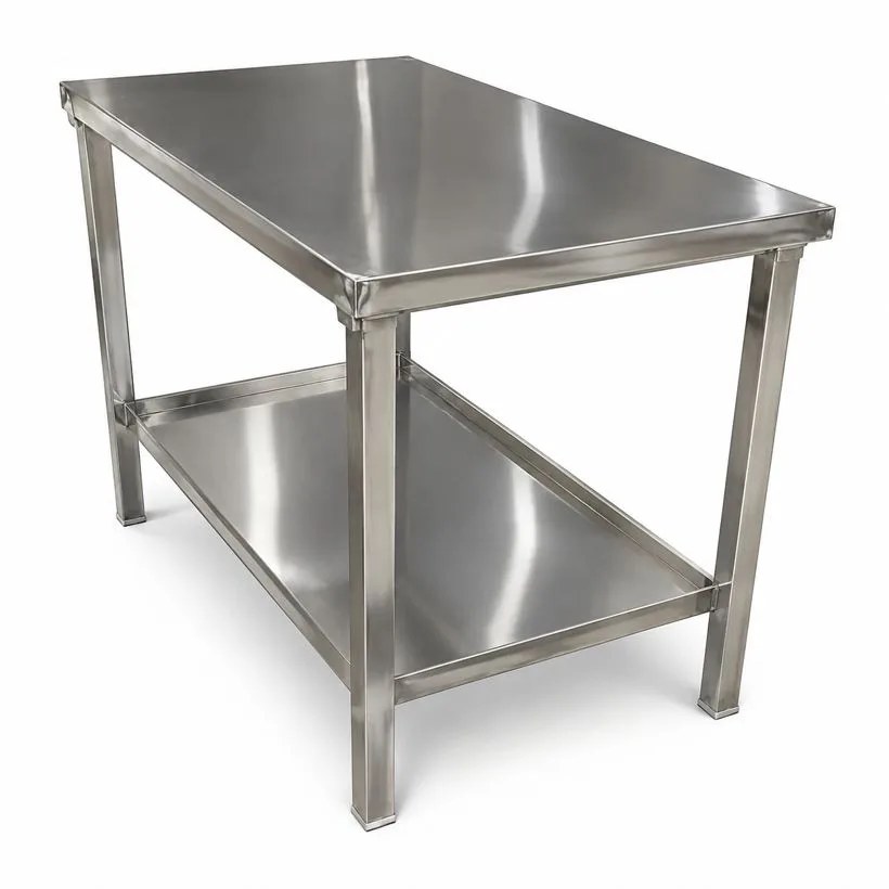 Work Table – Top & Bottom Shelf - Modern Kitchen Equipments Balkampet